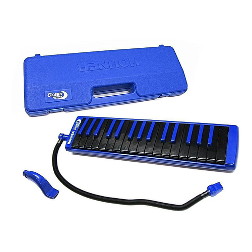 Hohner - Melodica Ocean, Azúl con Negro con Estuche Mod.C9432175