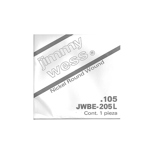 Jimmy Wess - Cuerda para Bajo Eléctrico 4A Niquel, Calibre: .105 Mod.205L