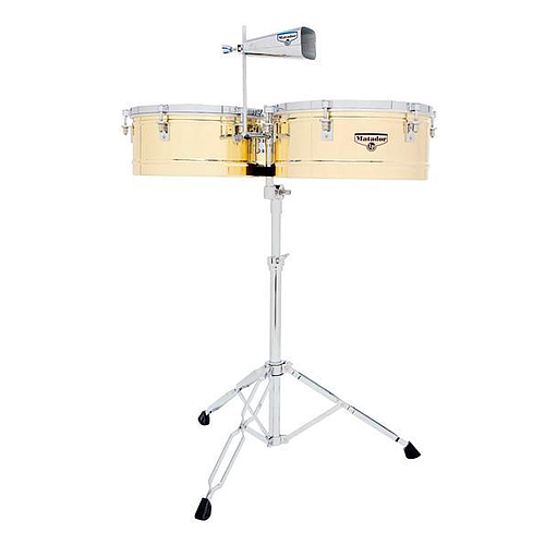 Latin Percussion - Timbal 14/15 Laton con Atril para Soporte de Cencerro Mod.M257B