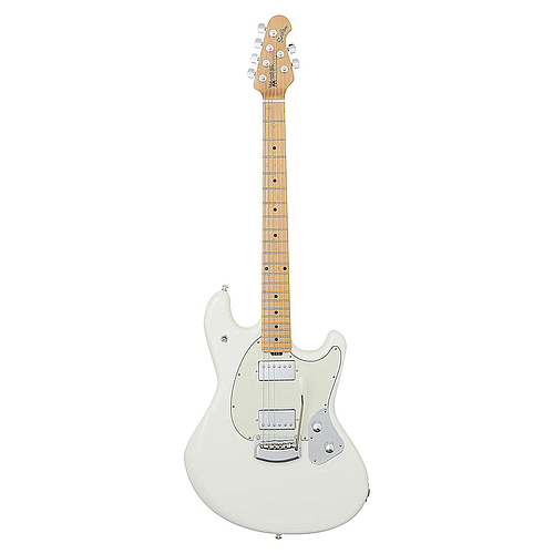 Musicman - Guitarra Eléctrica Stingray con Estuche, Color: Blanco Mod.825-IW-10-07