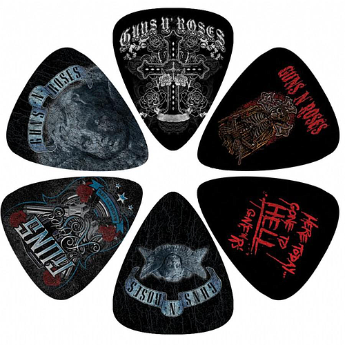Perris - 6 Plumillas Guns N Roses Mod.LP-GR3