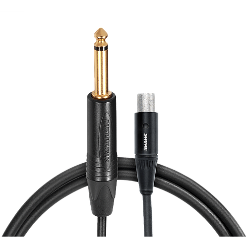 Shure - Cable TQG (TA4F) a Plug 1/4 para Bodypack, Tamaño: 90 cm Mod.WA306