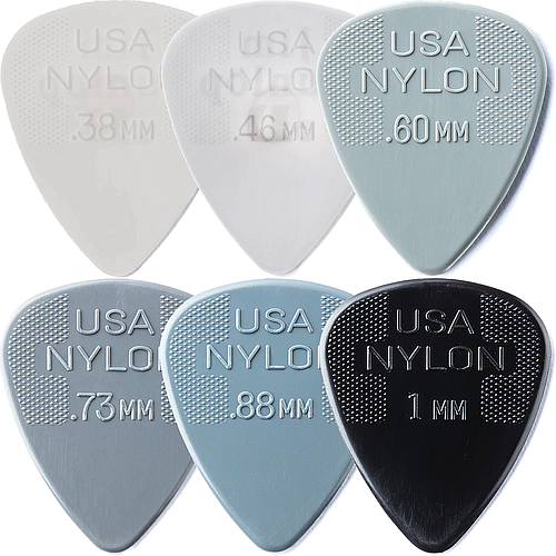 Dunlop - Plumillas Nylon Standard, 36 Piezas Mod.44B