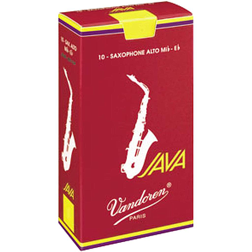 Vandoren - 10 Cañas Java Filed-Red para Sax Alto Mod.SR26__R