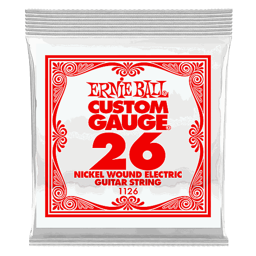 Ernie Ball - Cuerdas Custom para Guitarra Eléctrica, 6 Piezas Nickel .024 Mod.1126