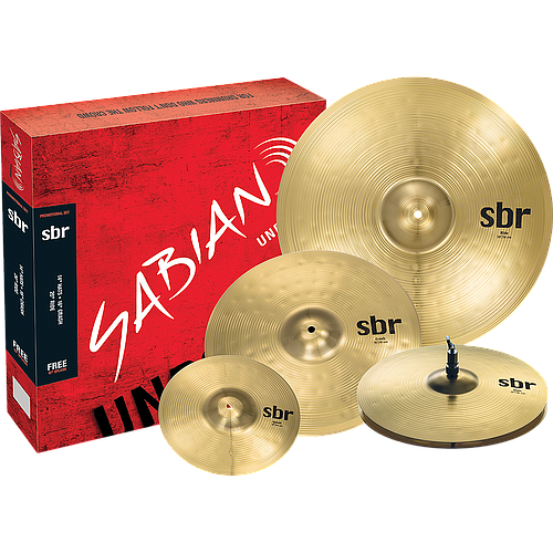 Sabian - Set de Platillos SBR Performance Set (Hi-Hats 14", Thin Crash de 16", Ride de 20" y Splash de 10") Mod.SBR5003G