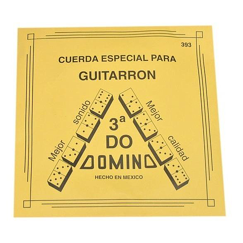 Domino - Cuerdas 3A para Guitarrón, 12 Piezas Nylon Delagado Mod.393(12)