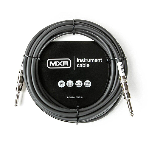 Dunlop - Cable MXR 4.57 mts., Color: Negro Recto / Recto Mod.DCIS15