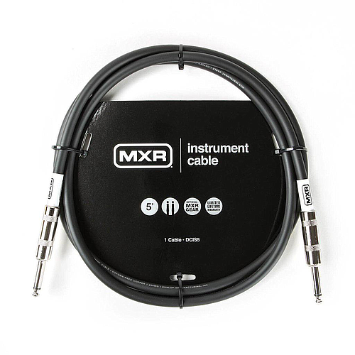Dunlop - Cable MXR 1.52 mts., Color: Negro Recto / Recto Mod.DCIS05