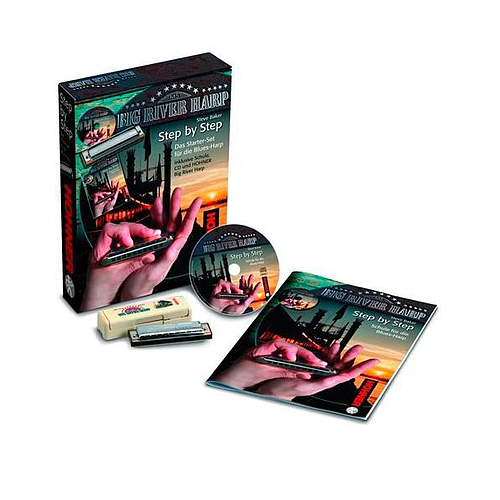 Hohner - Armónica Big River Harp en Do con Libro Mod.M91402