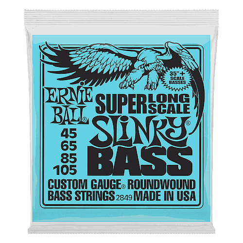 Ernie Ball - Encordado Slinky Long Scale para Bajo Eléctrico de 4 Cuerdas, Material: Niquel Calibre: 45 - 105 Mod.2849