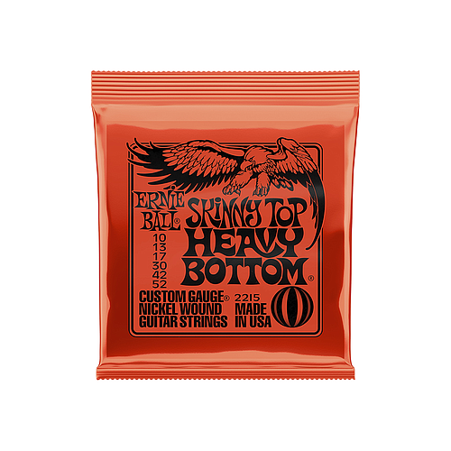 Ernie Ball - Encordado Skinny Top Heavy Bottom Slinky para Guitarra Eléctrica, Calibre: 10-52 Mod.2215