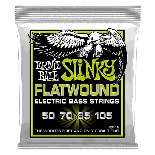 Ernie Ball - Encordado Regular Slinky Flatwound para Bajo Eléctrico, Calibre: 50-105 Mod.2812