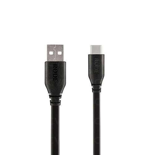 Rode - Cable USB-C a USB-A para Micrófonos, Recto/Recto Tamaño: 1.5 mt. Mod.SC18