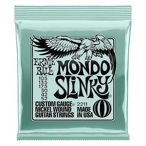 Ernie Ball - Encordado Mondo Slinky para Guitarra Eléctrica, Niquel 0.0105-.052 Mod.2211