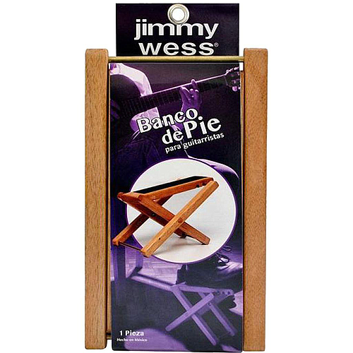 Jimmy Wess - Banco pie de Madera para Guitarrista Mod.JWBG