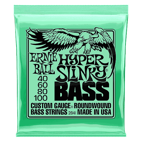 Ernie Ball - Encordado Hyper Slinky' Para Bajo Electrico, Niquel 0.040-0.100 Mod.2841