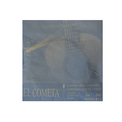 El Cometa - Cuerda 6A para Guitarra, Entorchada Calibre: .041 Con Borla Mod.813(12)