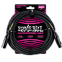 Ernie Ball - Cable para Micrófono de 7.62 mts., Color: Negro Mod.6073