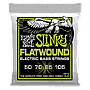 Ernie Ball - Encordado Regular Slinky Flatwound para Bajo Eléctrico, Calibre: 50-105 Mod.2812