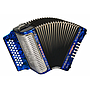 Hohner - Acordeon Corona II Diatónico Sol-Do-Fa con Mochila Mod.A562_