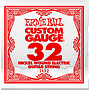 Ernie Ball - Cuerdas Custom para Guitarra Eléctrica, 6 Piezas Nickel .032 Mod.1132