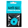 Ernie Ball - 4 Seguros de Plástico para Tahali, Color: Azul Mod.5619