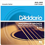D'Addario - Encordado para Guitarra Acústica Phosphor Bronze, Light 12-53 Mod.EJ16
