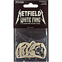 Dunlop - 6 Plumillas James Hetfield White Fang para Guitarra, Tamañi: 1.00 mm Mod.PH122P100