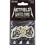 Dunlop - 6 Plumillas James Hetfield White Fang para Guitarra, Tamaño 1.14 mm Mod.PH122P114